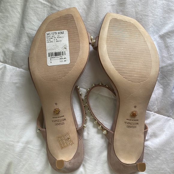 NWT Stuart Weitzman Aleena Pearls Heels | 8 - Picture 4 of 7